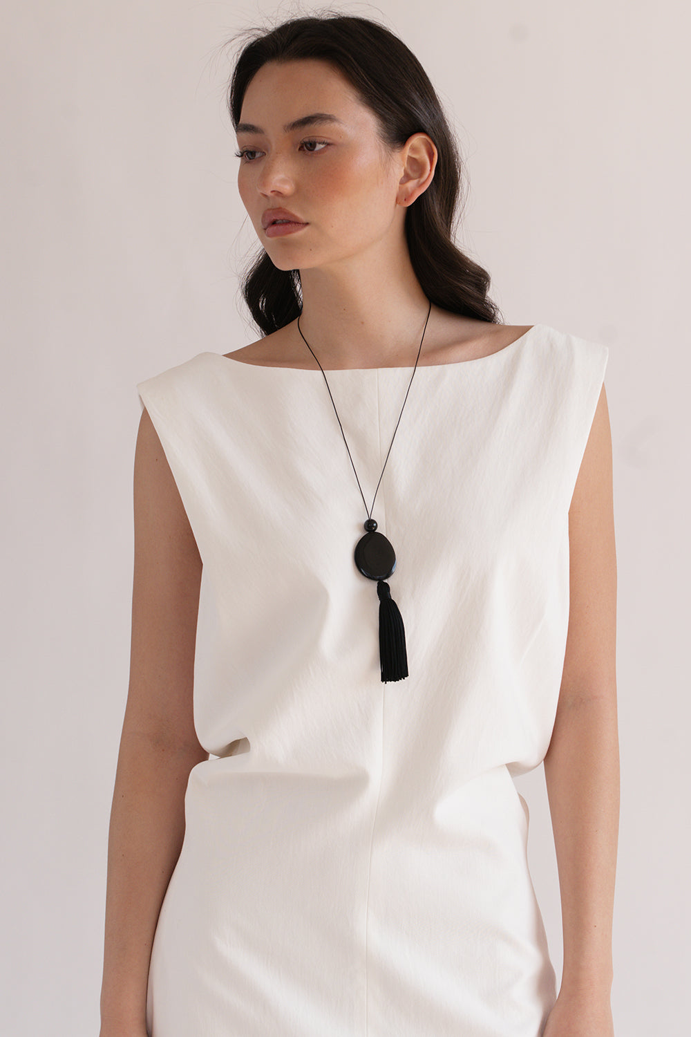 Tassel Cord Necklace 01