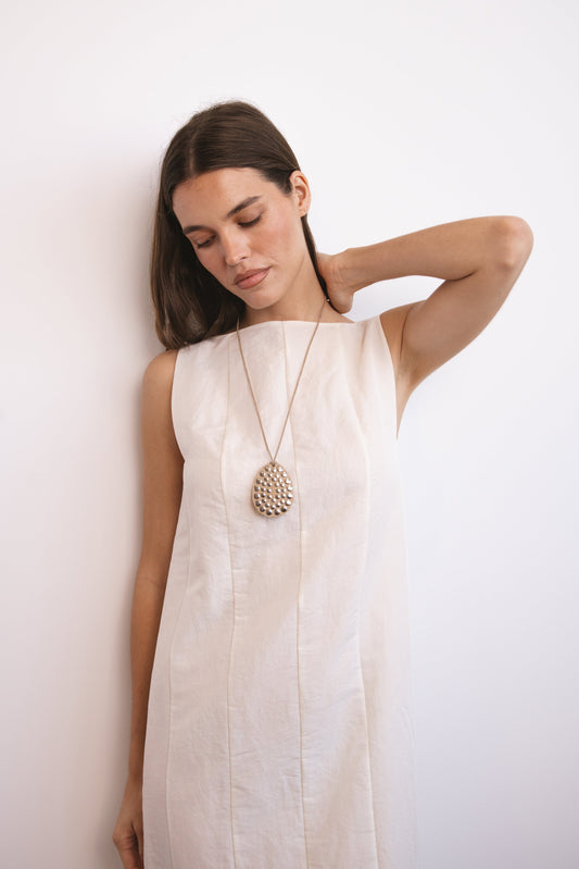 Rivet Cord Necklace 01