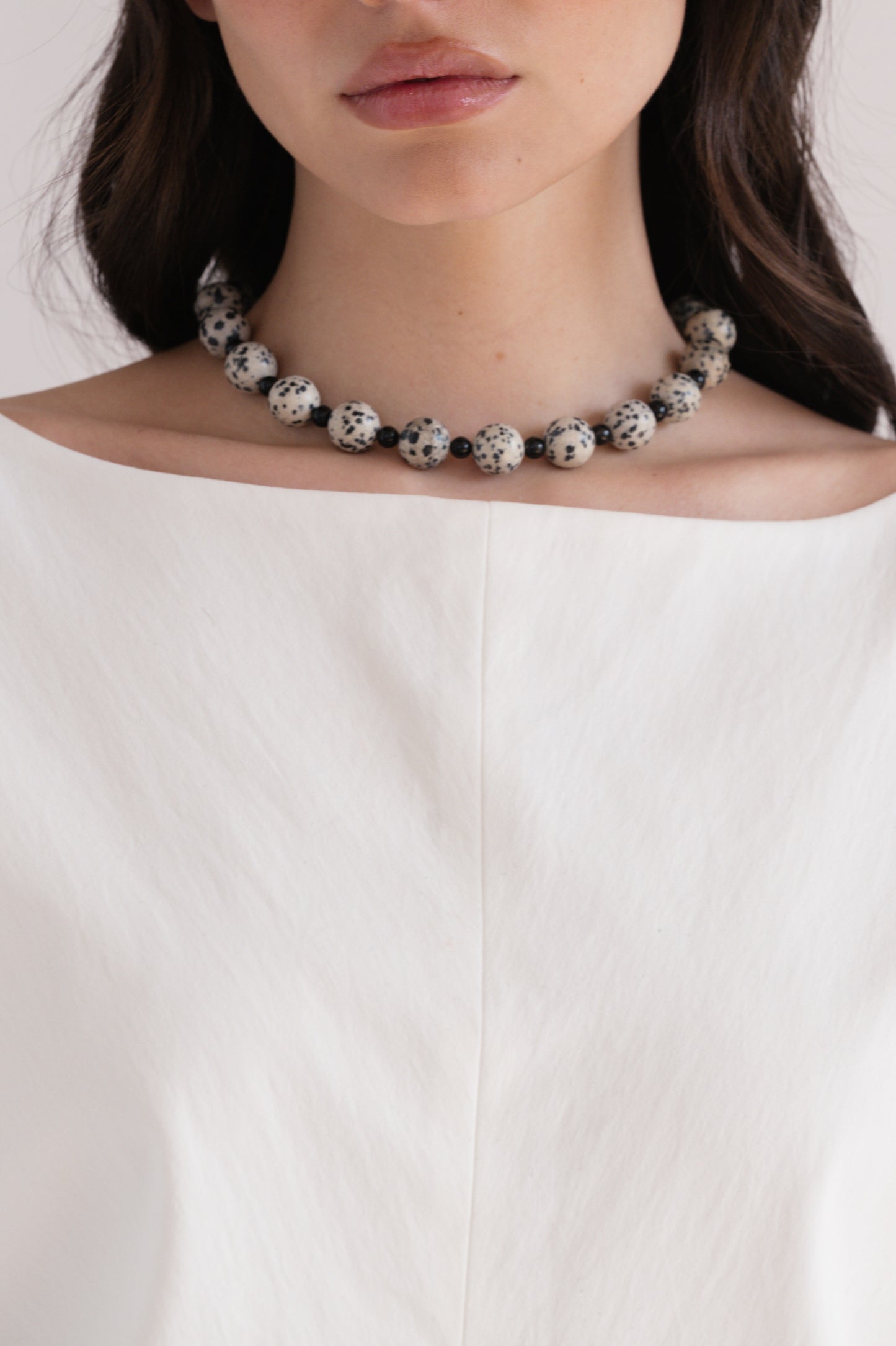 Necklace 01 | Dalmatian Jasper