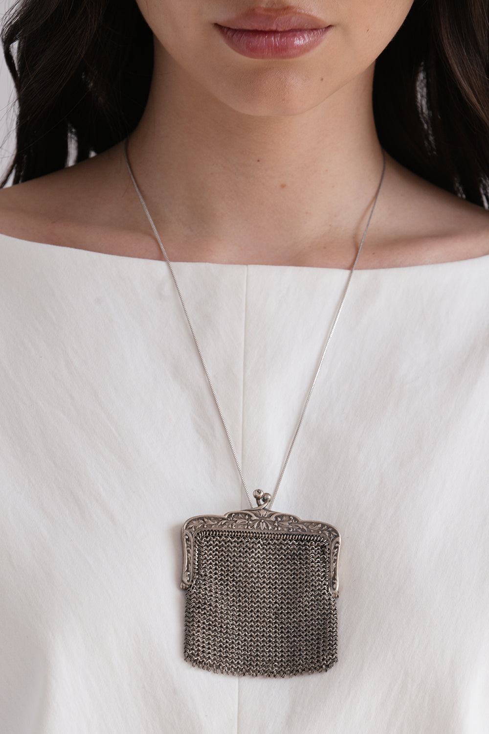 Chaimail Pouch Necklace 02 | Vintage
