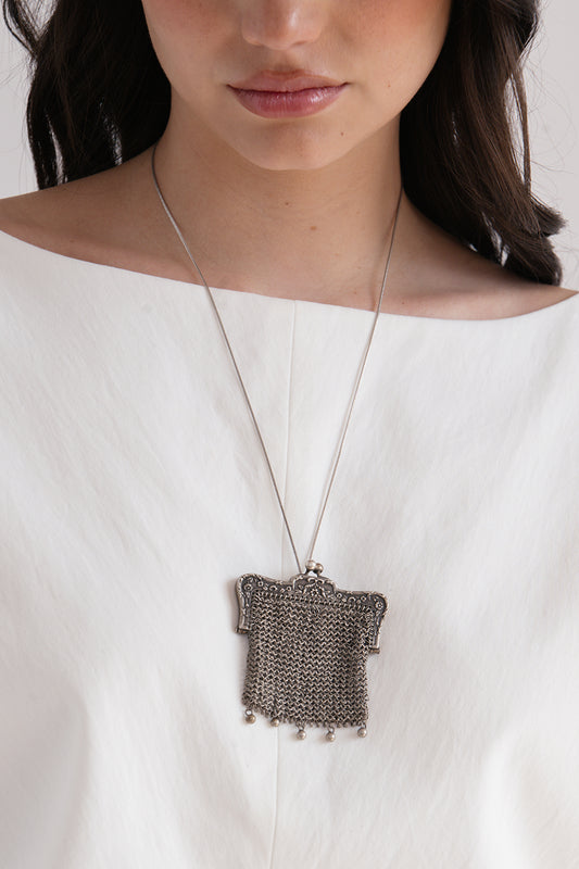 Chaimail Pouch Necklace 01 | Vintage