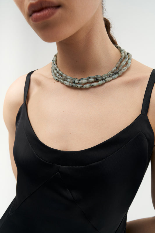 Sesame Jasper Layered Necklace