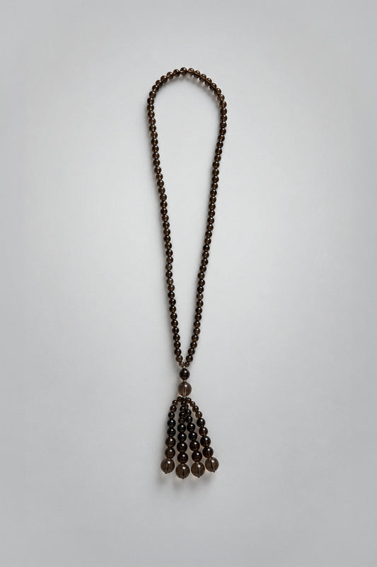 Pompon Necklace | Smoky Quartz