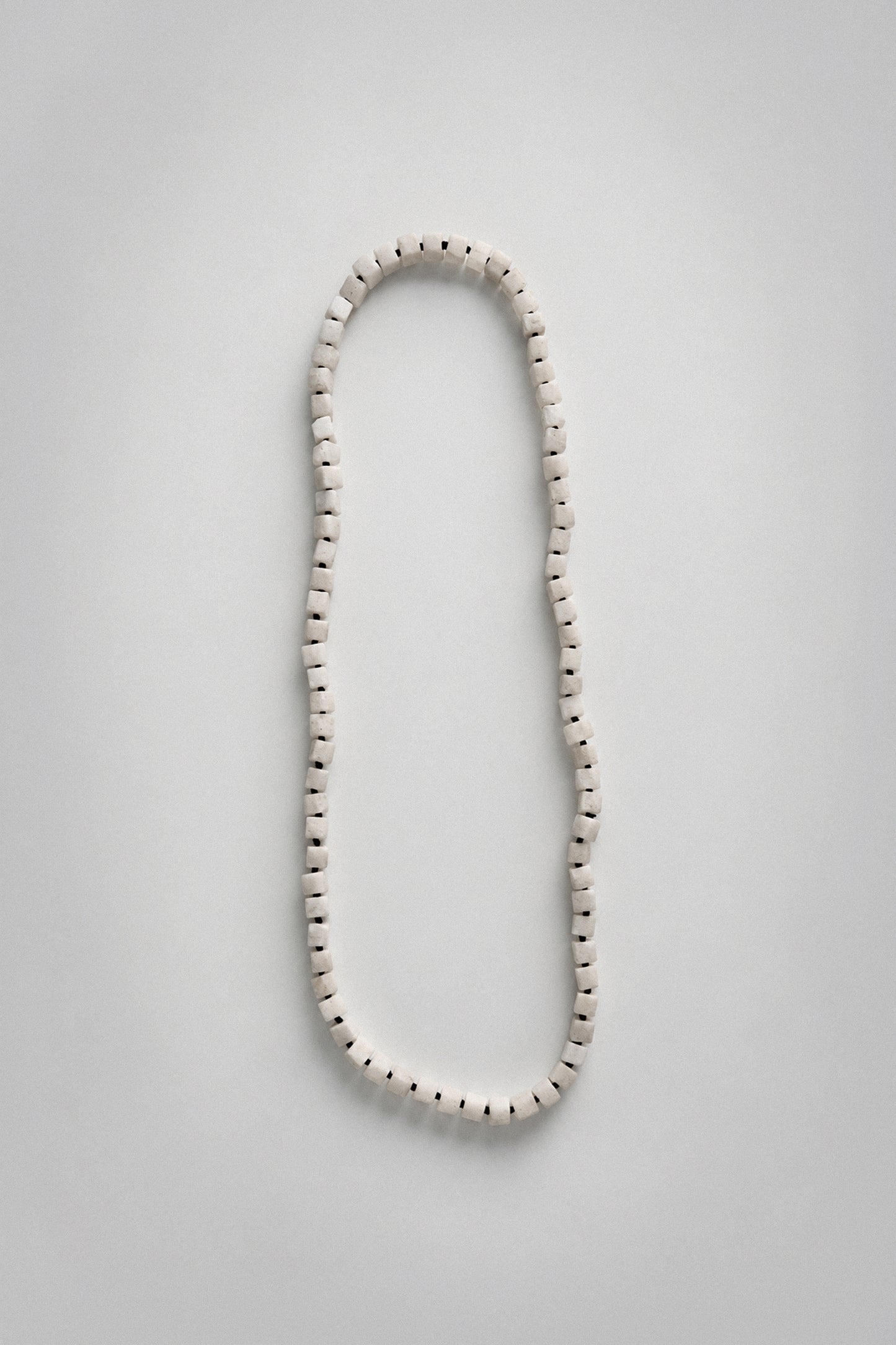 White Jade Cube Opera Necklace