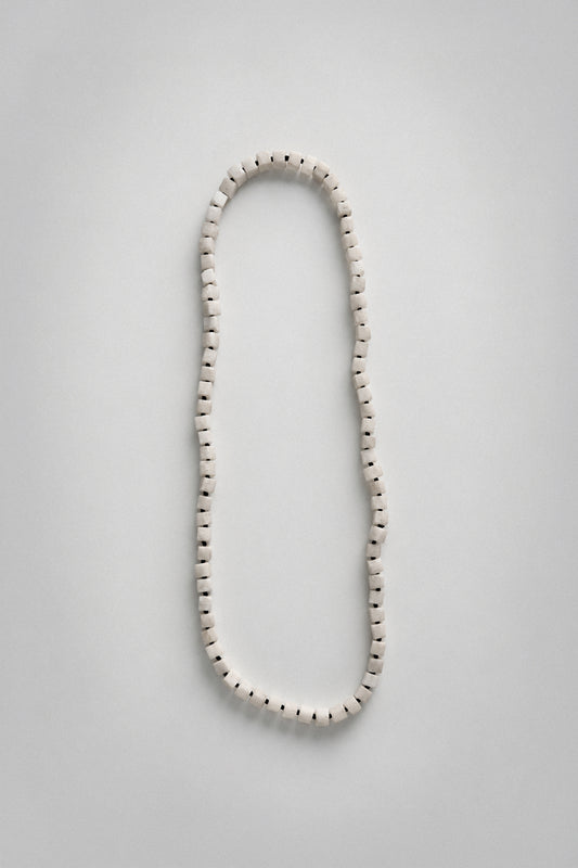 White Jade Cube Opera Necklace