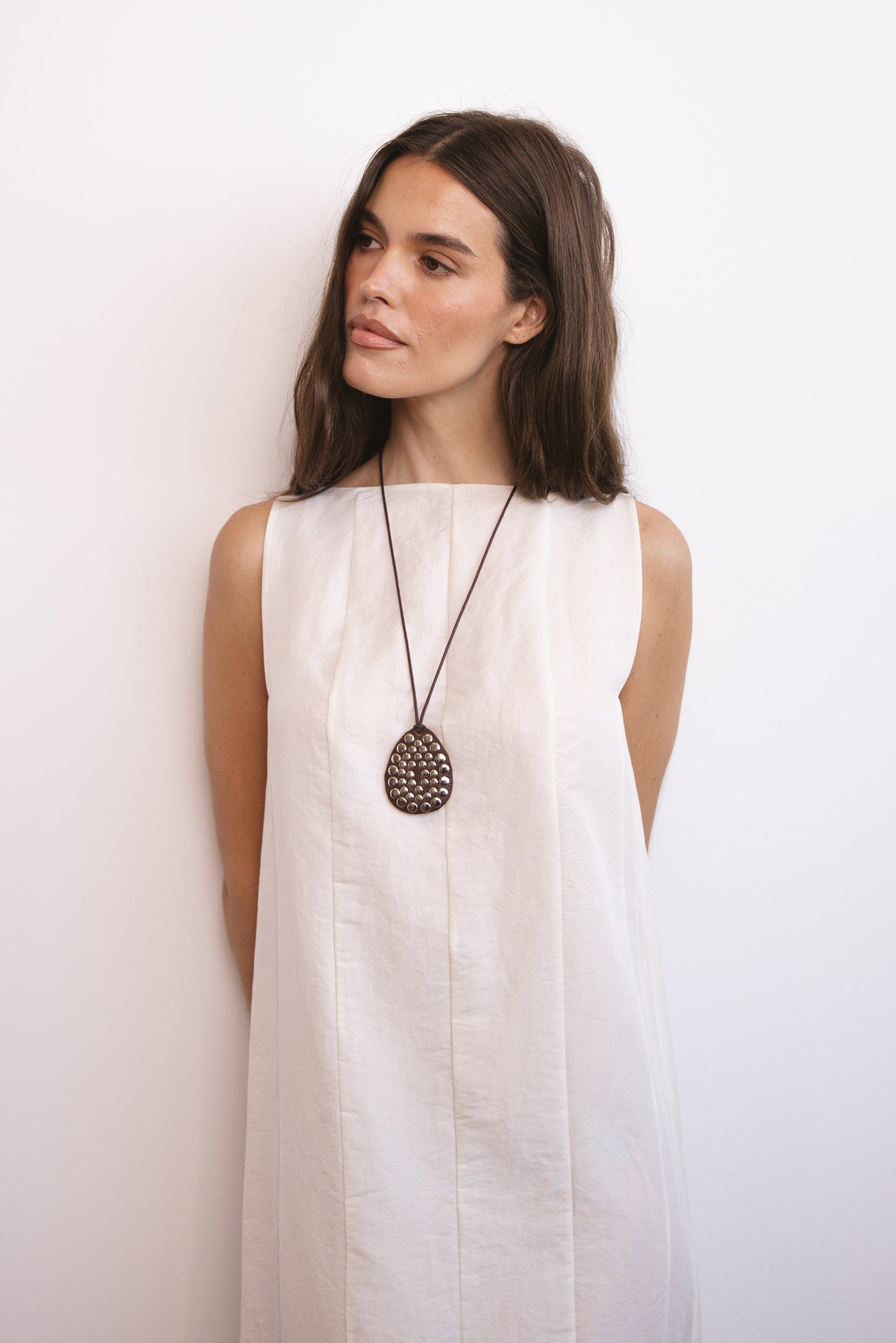 Rivet Cord Necklace 03