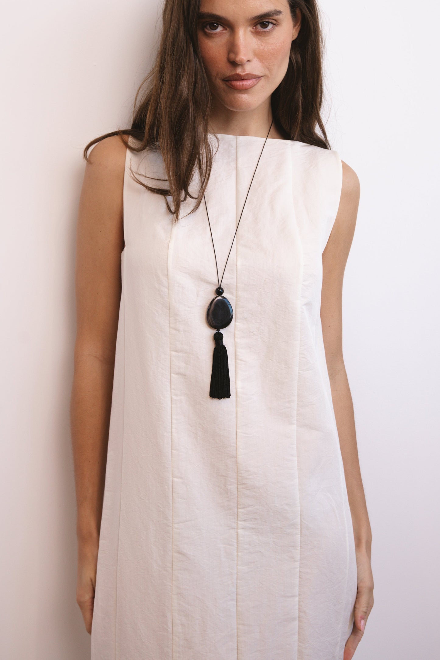 Tassel Cord Necklace 01
